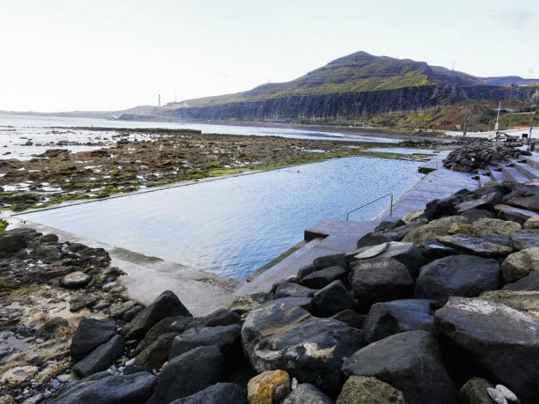 Natural rock pools on the coast of Gran Canaria