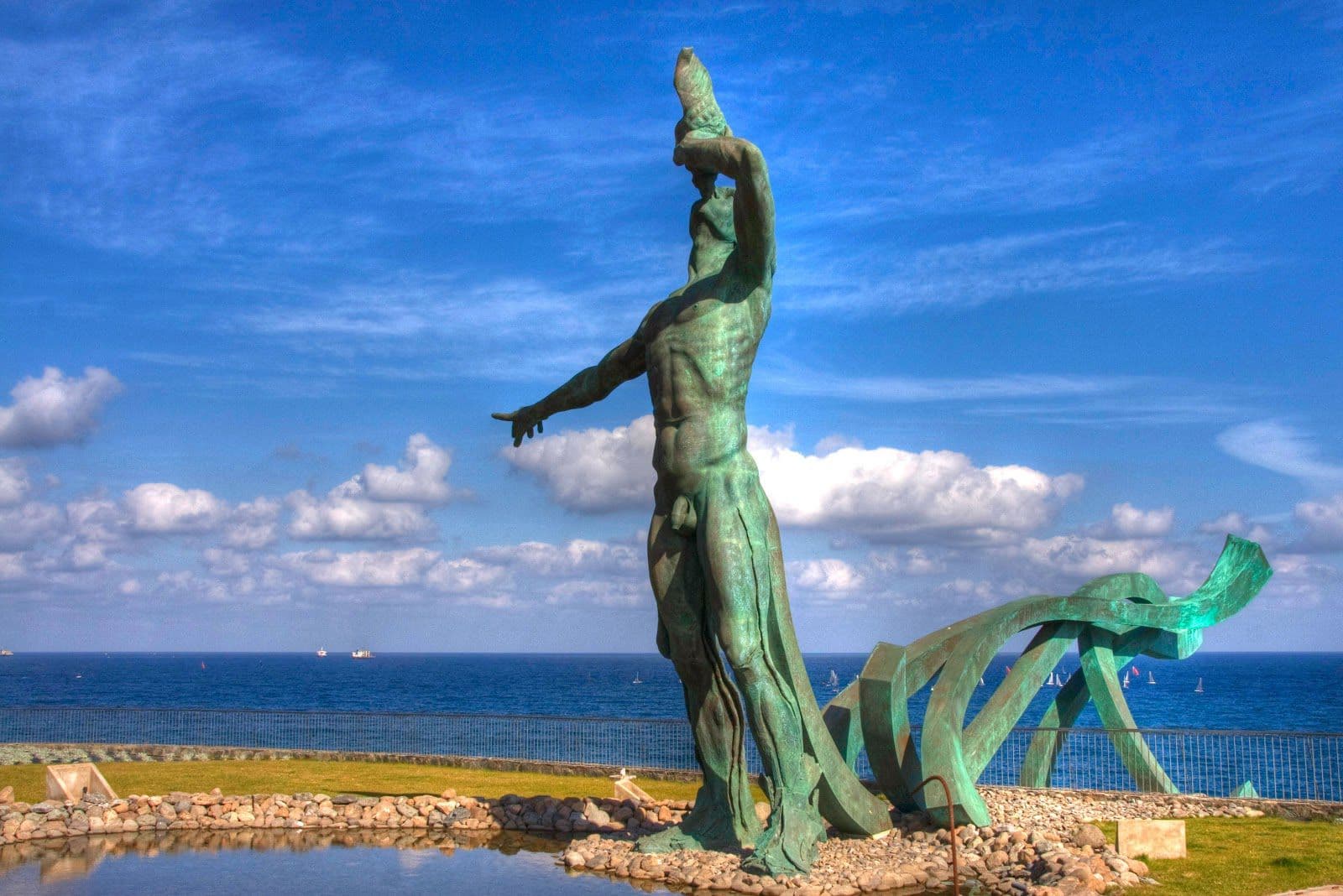 Atlantic sculpture on the Las Palmas seafront